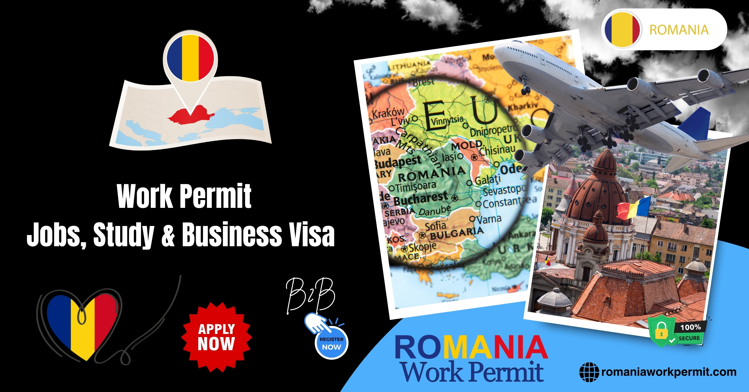 Work Permit, Study, Jobs, and EU Blue Card Visa Requirements from the Bahamas to Romania